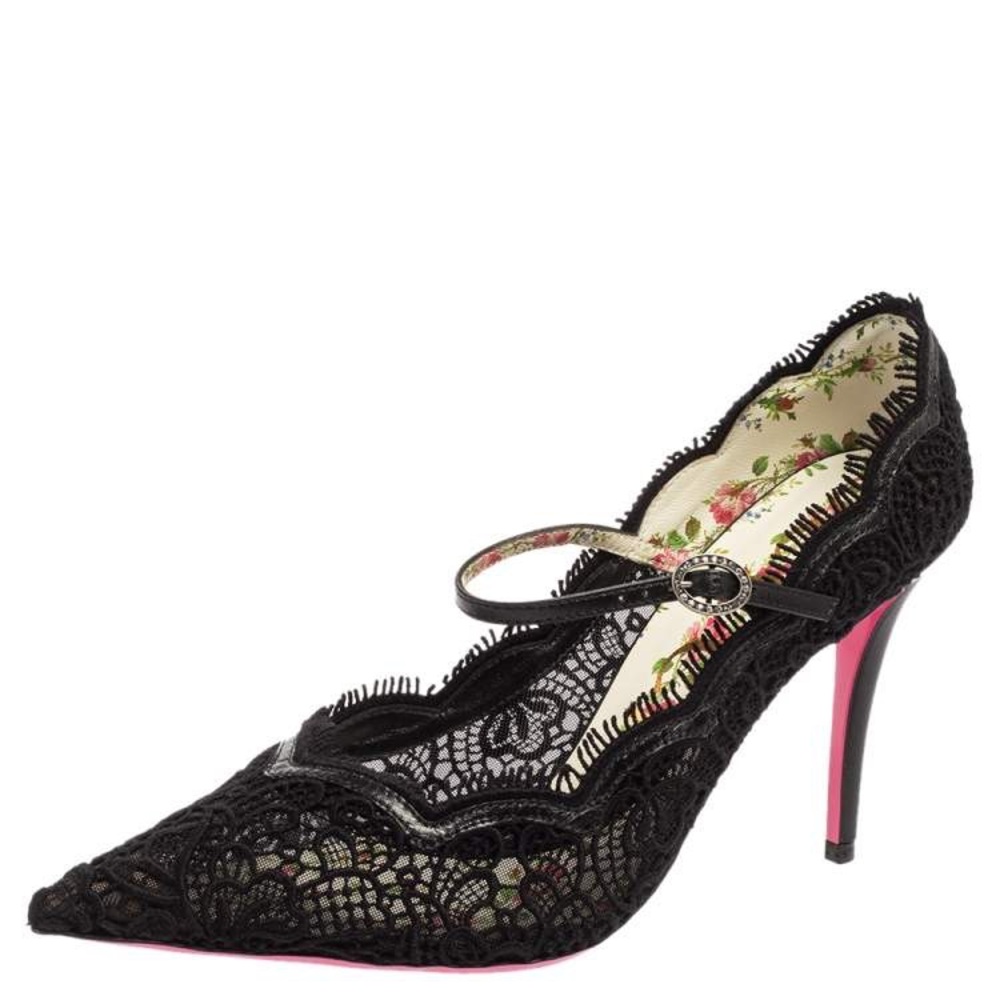 Gucci Lace Virginia pumps - Picture 4 of 10